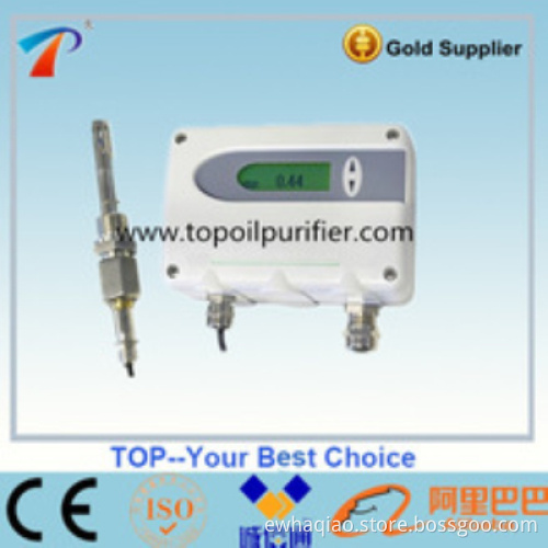 Portable water content analyzer for air/insulation oil/lubrication oil